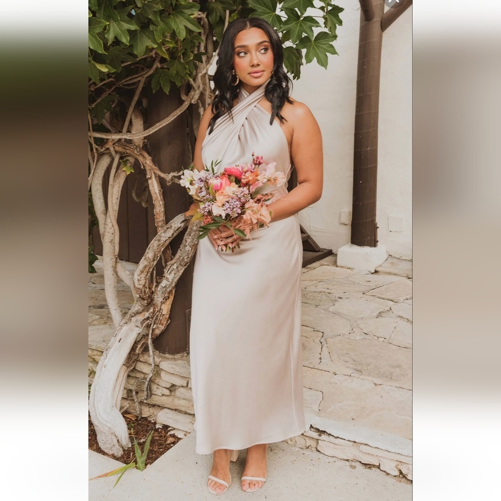 Show me your Mumu- Jasmine halter Midi Dress